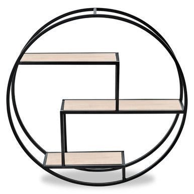 Brixton 3 Tier Round Metal Shelf