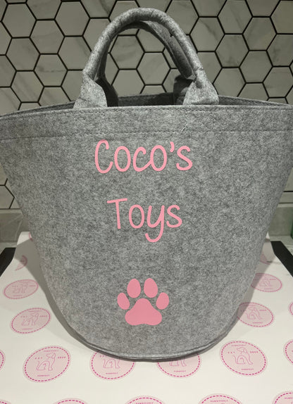 Personalised Pet Toy Bag