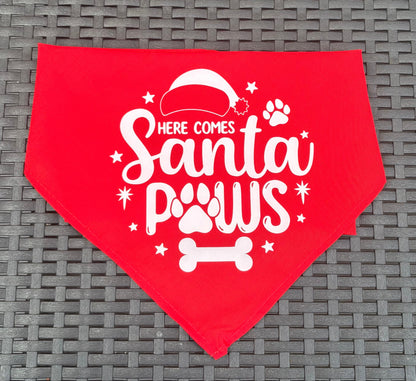 Christmas Pet Bandana - One Size - Choose Design