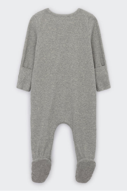 Dove Grey Zip Sleepsuit