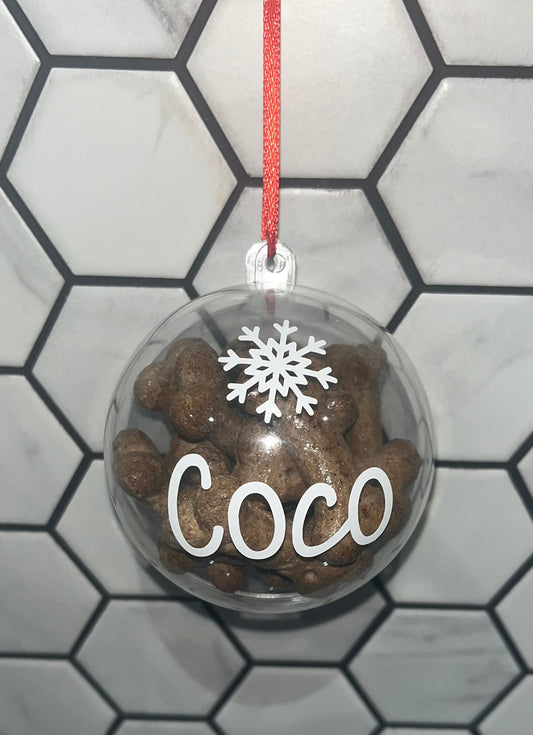 Personalised Christmas Pet Bauble Ornament