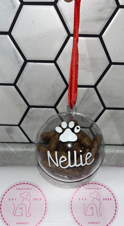 Personalised Christmas Pet Bauble Ornament