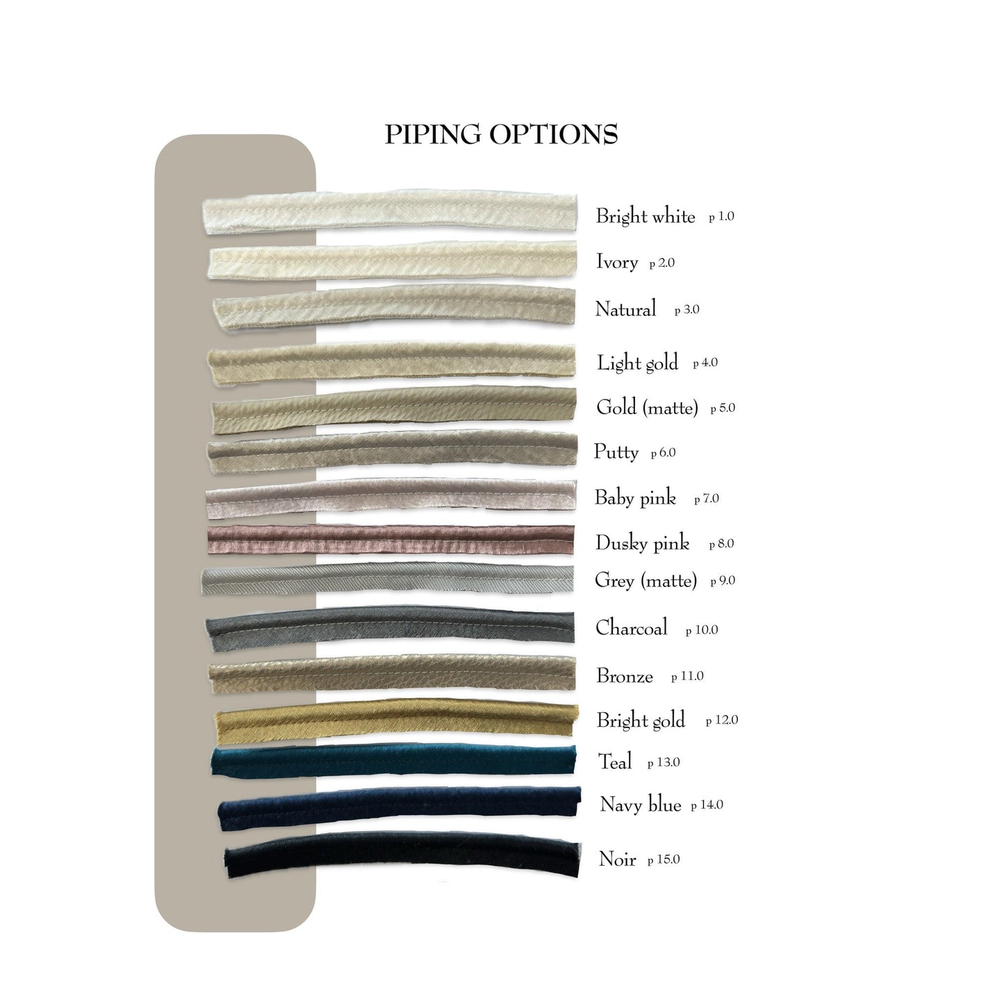 The Couture Cushion - The Beige Mattox - Style No. 56 (DISCONTINUED)
