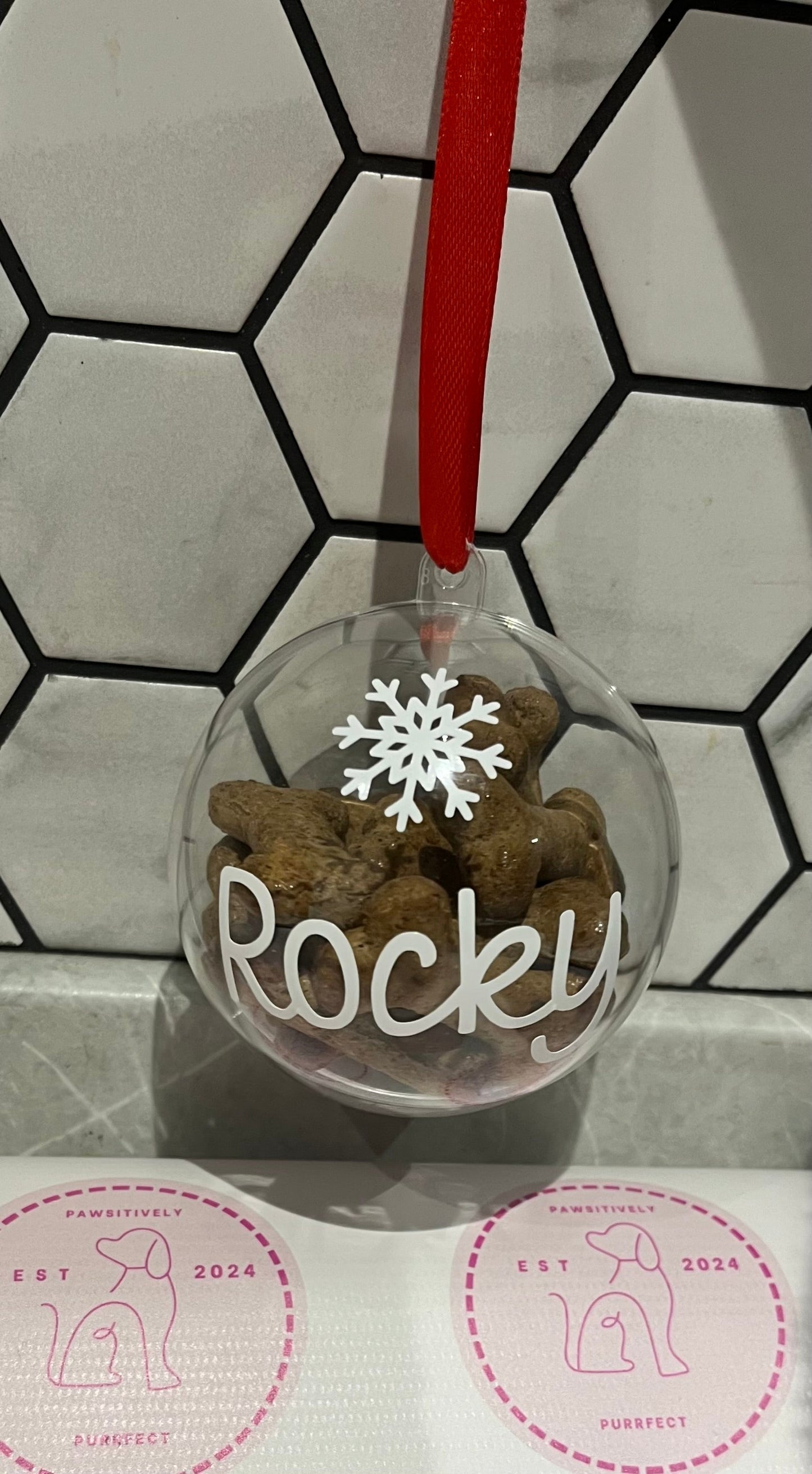 Personalised Christmas Pet Bauble Ornament