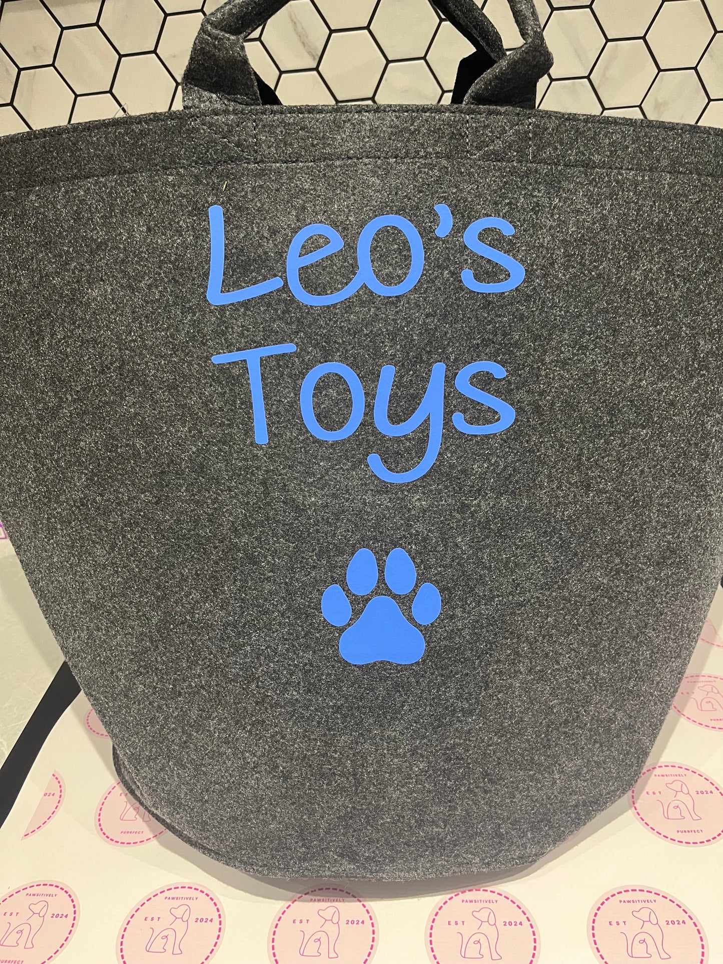 Personalised Pet Toy Bag