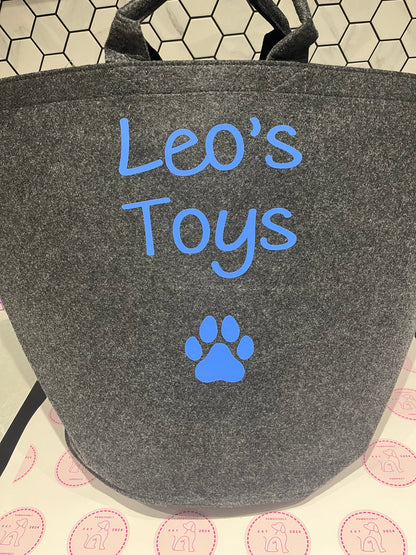 Personalised Pet Toy Bag