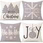 PSDWETS Christmas Pillow Covers 18x18 Set of 4 Christmas Decorations Snowman Deer Tree Winter Holiday Decor Throw Cushion Case for Home Couch