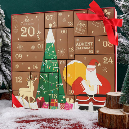 Advent Calendar 2025 BODY & EARTH Holiday Gifts for Women Christmas 24 Days of Beauty Countdow Calendar 24PCS 2025 Skincare Advent Calendar
