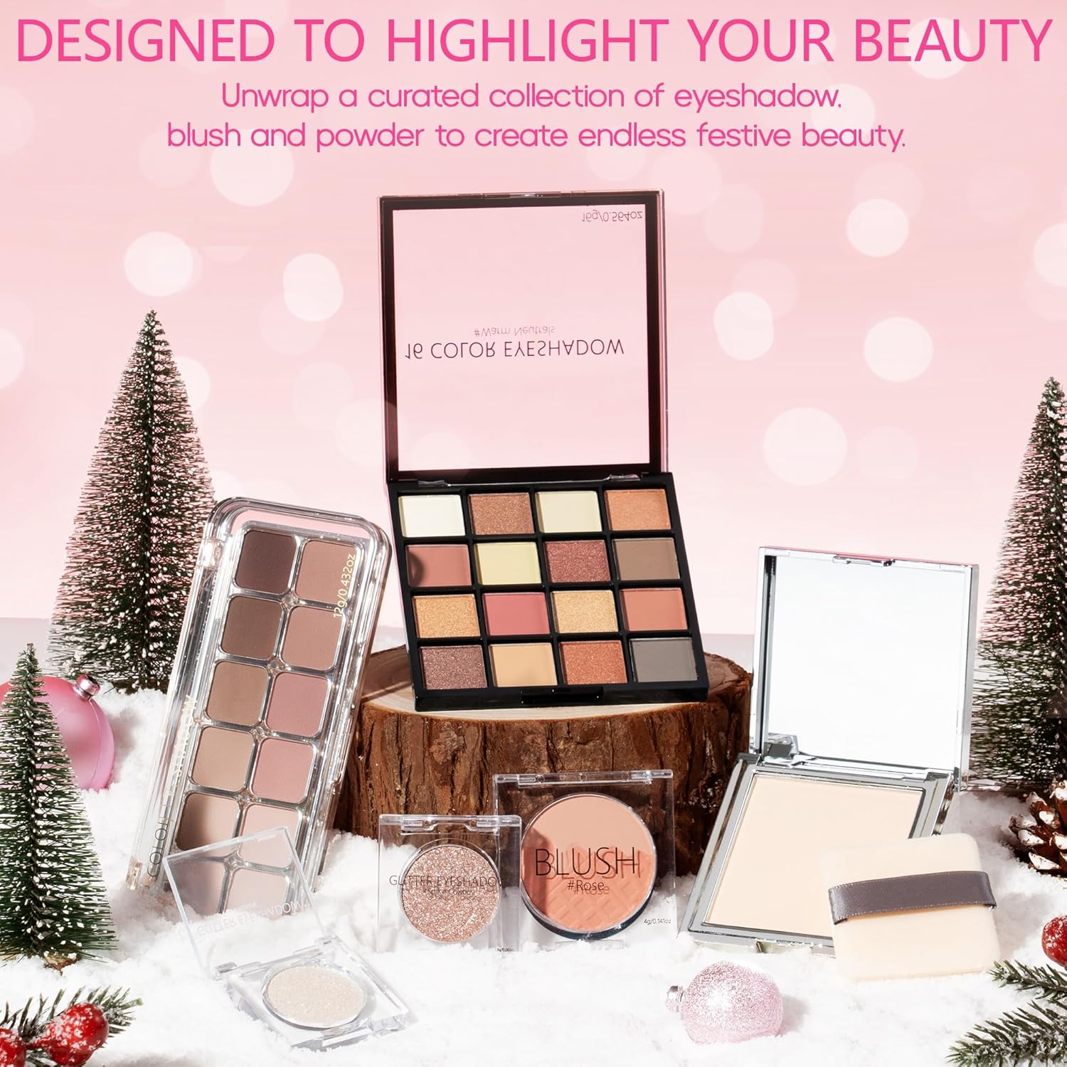 Makeup Beauty Advent Calendar 2025, 24 Days Christmas Countdown Calendar for Adults Women & Teen Girls - Cosmetic Advent Full Face Make Up Calendar Kit Xmas Gift Set for Wife Mom Friend Girlfriends