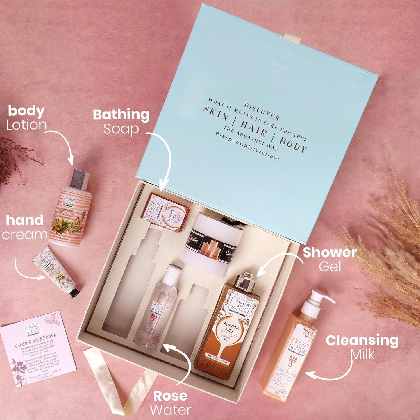 Luxurious 7-Piece Women's Skincare Gift Set with Shea & Rose Water