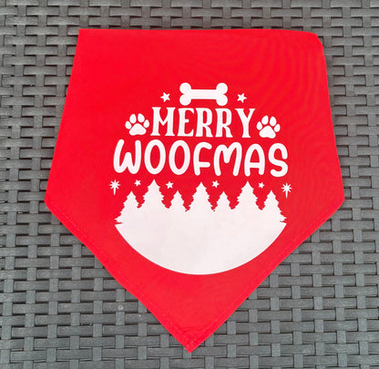 Christmas Pet Bandana - One Size - Choose Design
