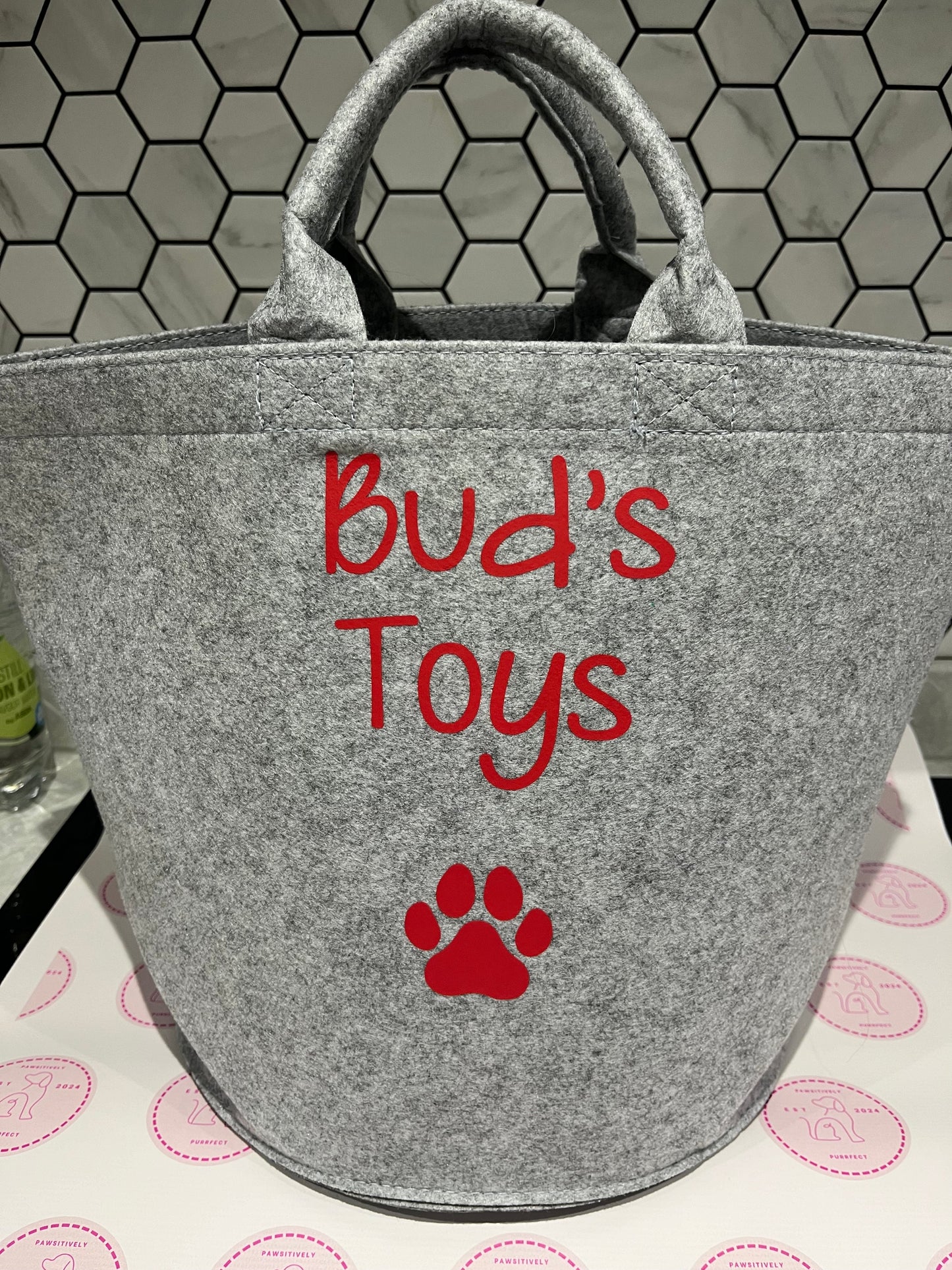 Personalised Pet Toy Bag