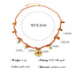 WILD & FREE Vintage Stainless Steel Charms Necklaces for Women Boho Pink Blue Rope Chains Bracelets Trendy Jewelry Sets