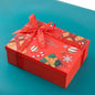 Christmas Themed Gift Box Colorful Santa Claus Design Red Lid And Base Box Christmas Packaging For Scarves And Gloves